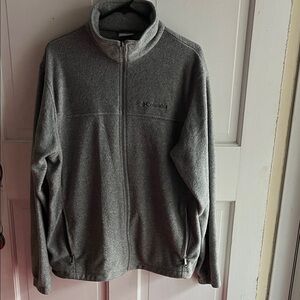 Columbia Men's Zip-Up Gray Sweater